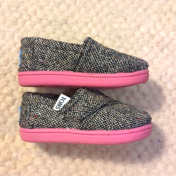 Baby Toms Canvas Velcro Shoes, T4 - Picture 3 of 11
